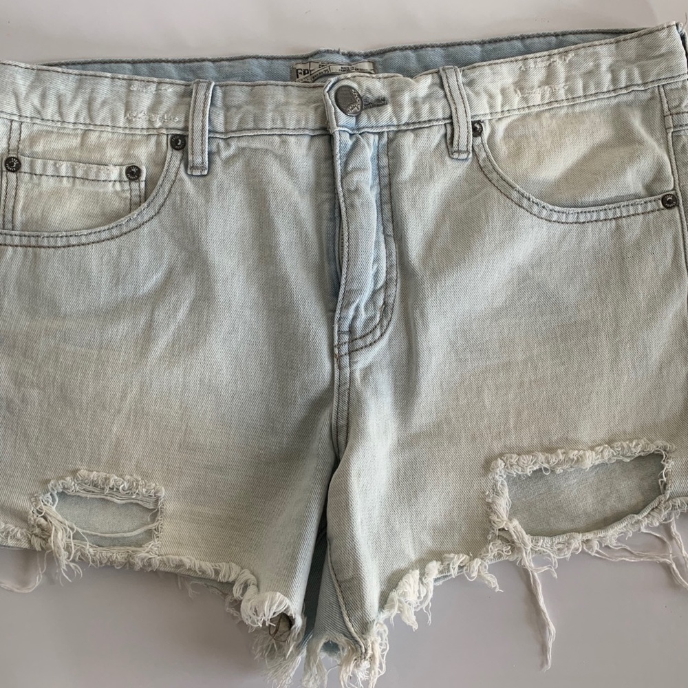Free People denim shorts